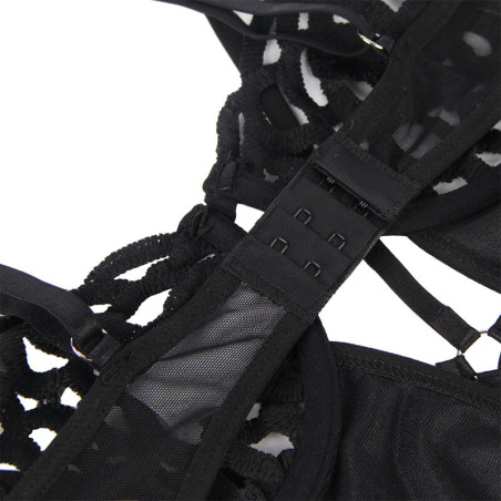 SUBBLIME 954055 BODY SEXY DE ENCAJE NEGRO S M