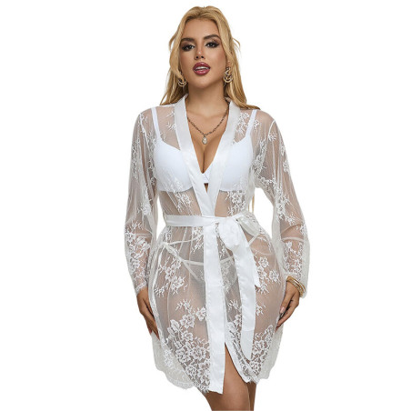 SUBBLIME 954369 CAMISON DE MANGA LARGA CON DISENO FLORAL BLANCO S M