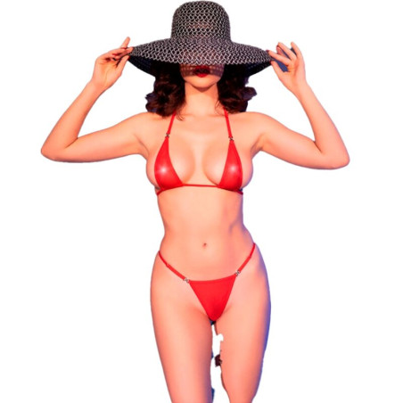 CHILIROSE CR 4840 MICRO BIKINI ROJO S M