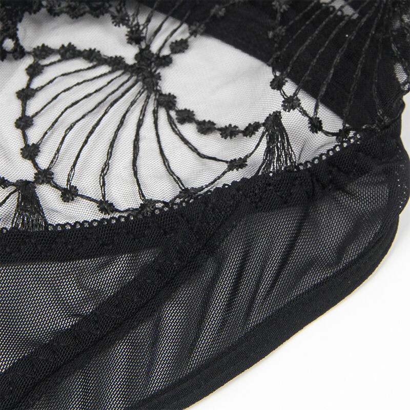 SUBBLIME 955229 BODY TRANSPARENTE CON ENCAJE HUECO NEGRO L XL