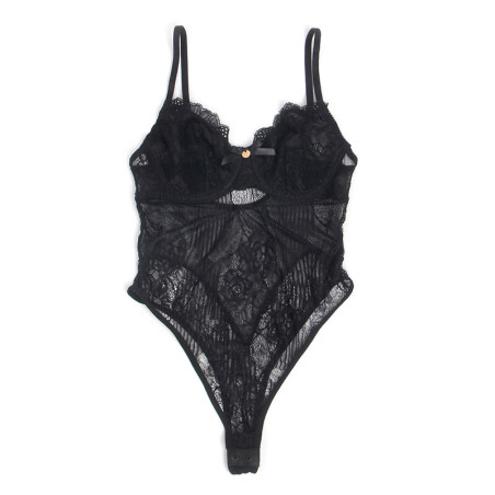 SUBBLIME 955618 BODY DE ENCAJE CON CIERRE INFERIOR NEGRO S M