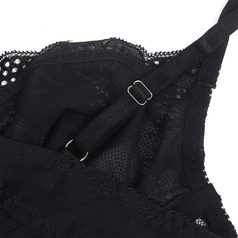 SUBBLIME 955625 BODY DE ENCAJE CON CIERRE INFERIOR NEGRO L XL