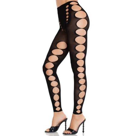 LEG AVENUE MEDIAS OPACAS SIN TIRANTES Y COSTURAS NEGRO