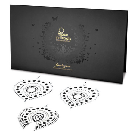 BIJOUX INDISCRETS FLAMBOYANT NEGRO PLATA