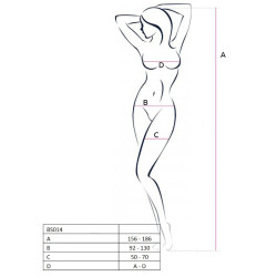 PASSION WOMAN BS014 BODYSTOCKING ROJO TALLA UNICA 2