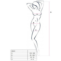 PASSION WOMAN BS019 BODYSTOCKING NEGRO TALLA UNICA 2