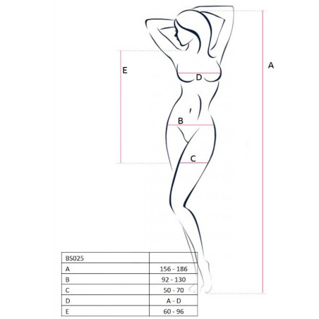 PASSION WOMAN BS025 BODYSTOCKING ESTILO VESTIDO BLANCO TALLA UNICA