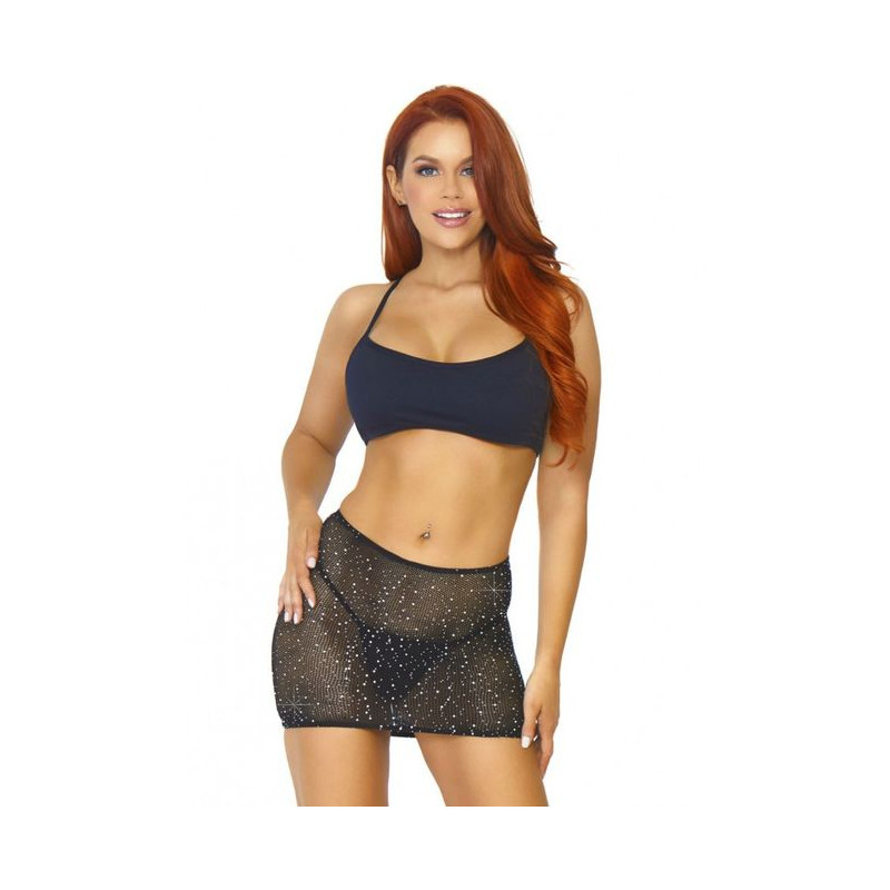 LEG AVENUE VESTIDO CONVERTIBLE DE TUBO NEGRO TU