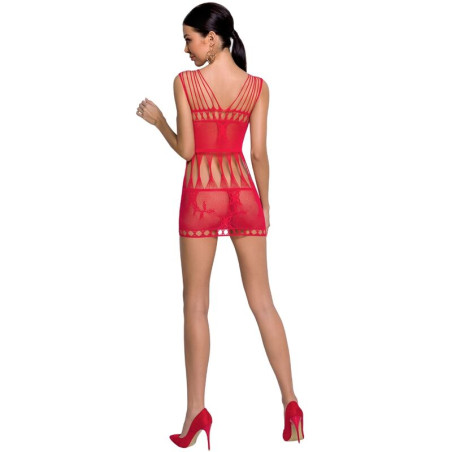 PASSION WOMAN BS090 BODYSTOCKING ROJO TALLA UNICA