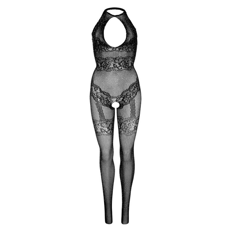 LEG AVENUE BODYSTOCKING DE RED SIN COSTURAS TALLA UNICA NEGRO
