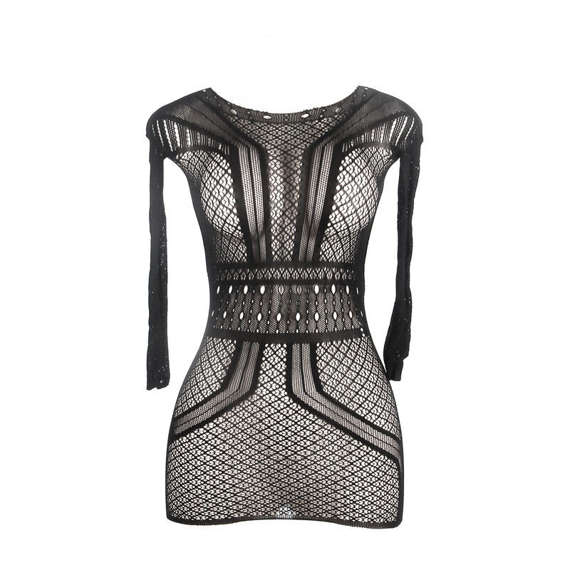 SUBBLIME 951931 VESTIDO DE REJILLA CORTO CON ESPALDA DESCUBIERTA TALLA UNICA