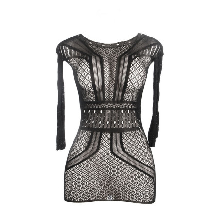 SUBBLIME 951931 VESTIDO DE REJILLA CORTO CON ESPALDA DESCUBIERTA TALLA UNICA
