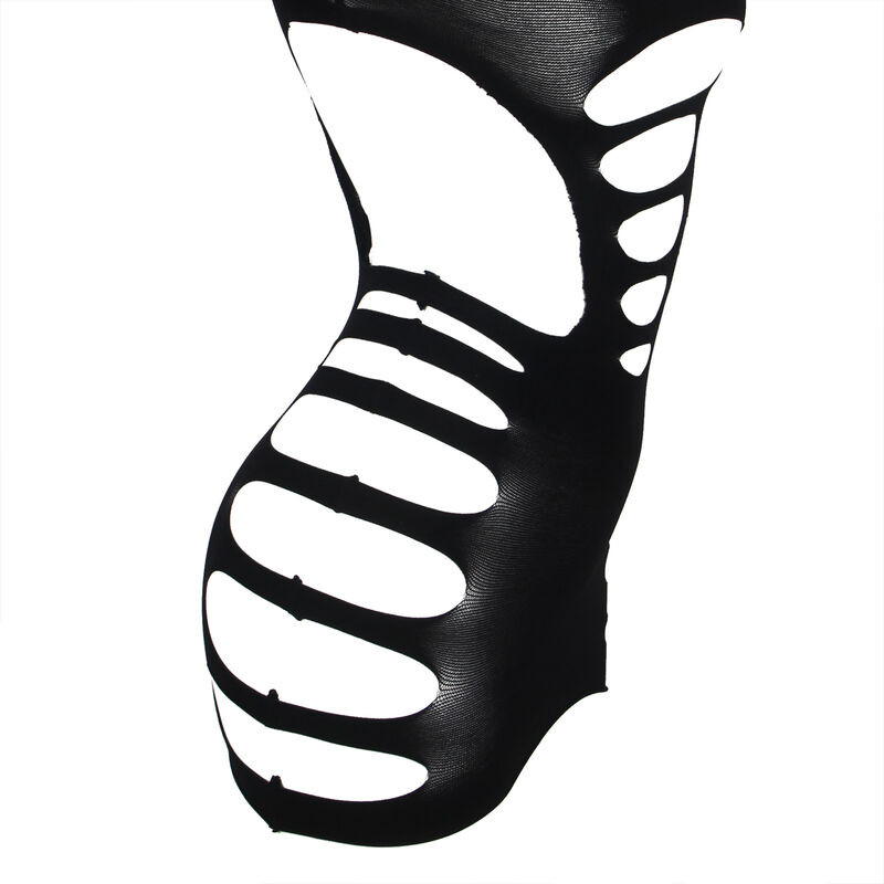 SUBBLIME 952266 VESTIDO DE REJILLA ELASTICO MANGA LARGA NEGRO TALLA UNICA