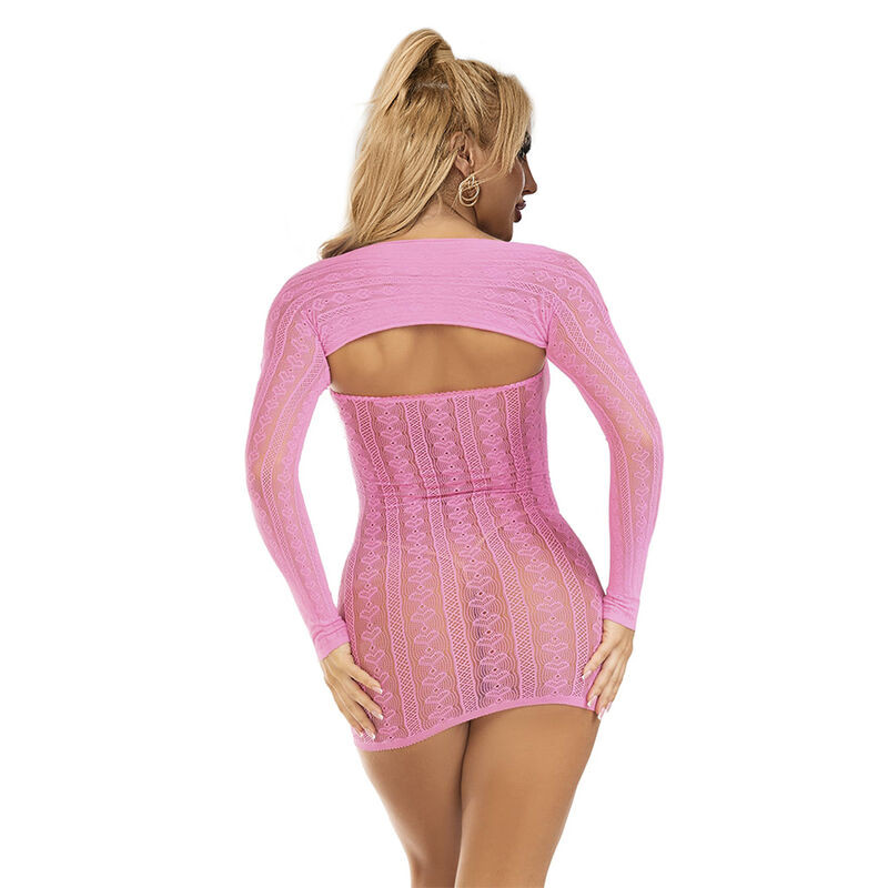 SUBBLIME 952471 VESTIDO DE REJILLA ROSA TALLA UNICA