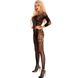 LIVCO CORSETTI FASHION MONATA LC 17325 BODYSTOCKING CROTCHLESS NEGRO S L 2