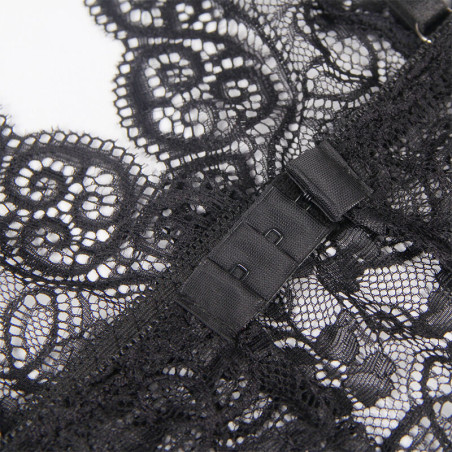 SUBBLIME 953911 SET 3 PIEZAS ENCAJE Y SATEN NEGRO S M