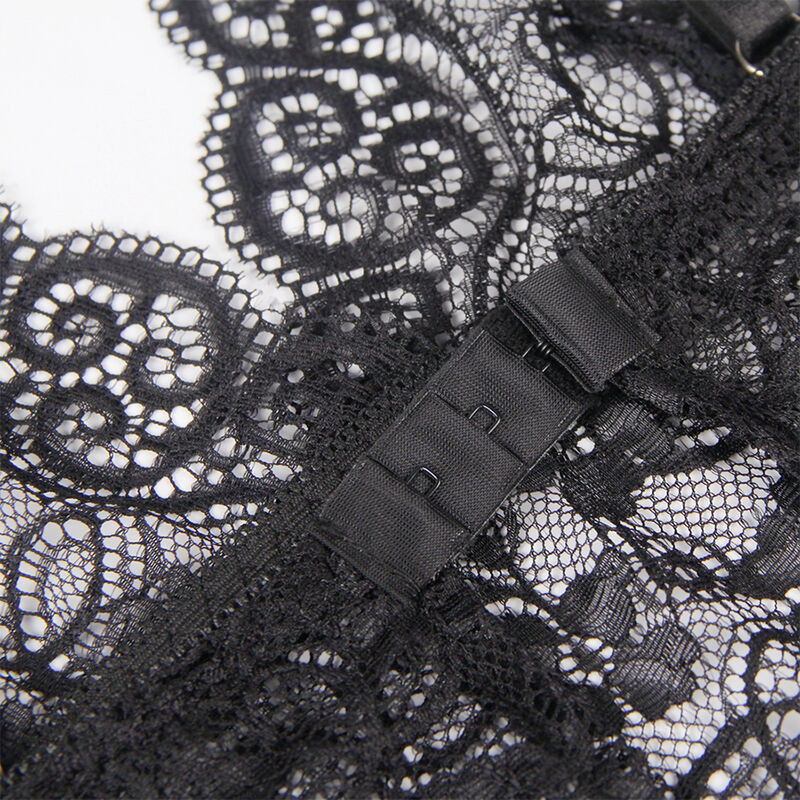 SUBBLIME 953928 SET 3 PIEZAS ENCAJE Y SATEN NEGRO L XL