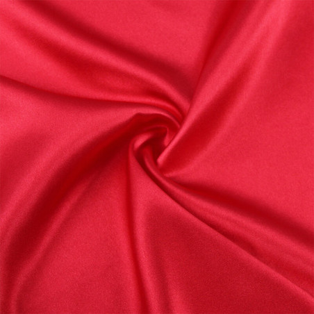 SUBBLIME 954017 CAMISON DE ENCAJE ESPALDA TRANSPARENTE TANGA ROJO NEGRO S M