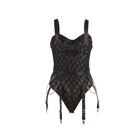 SUBBLIME 954260 BODY CON CADENAS LIGUEROS NEGRO S M