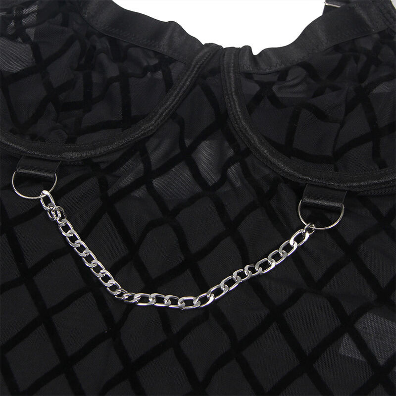 SUBBLIME 954277 BODY CON CADENAS LIGUEROS NEGRO L XL