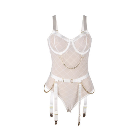 SUBBLIME 954284 BODY CON CADENAS LIGUEROS BLANCO S M