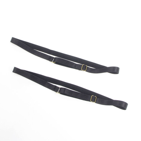 SUBBLIME 954451 VESTIDO SEXY DE REJILLA CUERO NEGRO L XL