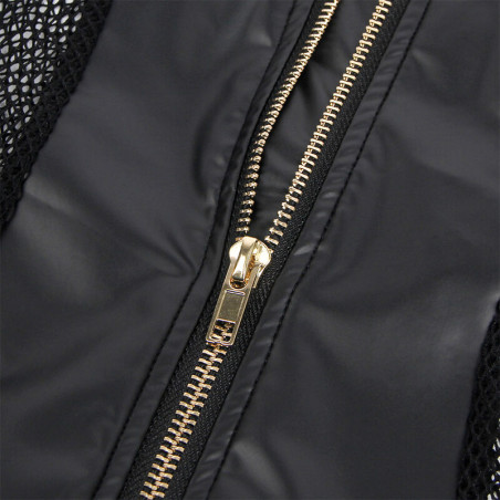 SUBBLIME 954451 VESTIDO SEXY DE REJILLA CUERO NEGRO L XL