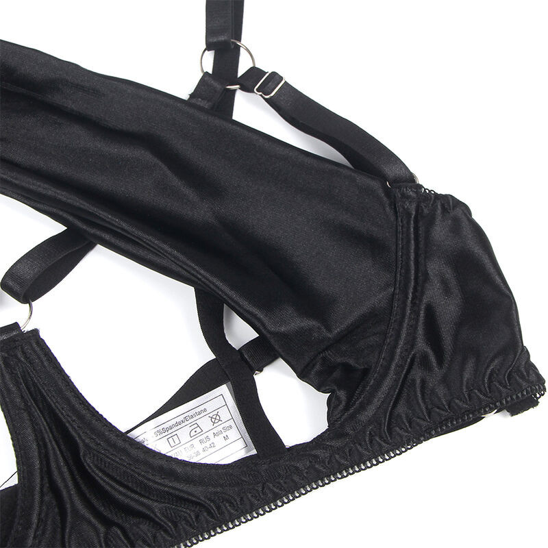 SUBBLIME 955199 SET SUJETADOR CON LAZO NEGRO AJUSTABLE S M