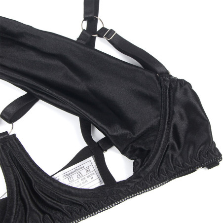 SUBBLIME 955199 SET SUJETADOR CON LAZO NEGRO AJUSTABLE S M