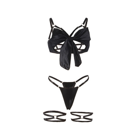 SUBBLIME 955205 SET SUJETADOR CON LAZO NEGRO AJUSTABLE L XL