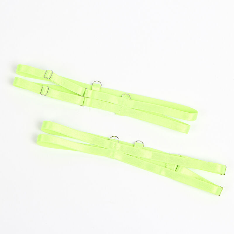 SUBBLIME 955328 SET SUJETADOR CON ENCAJE Y LIGUEROS VERDE Y AZUL L XL