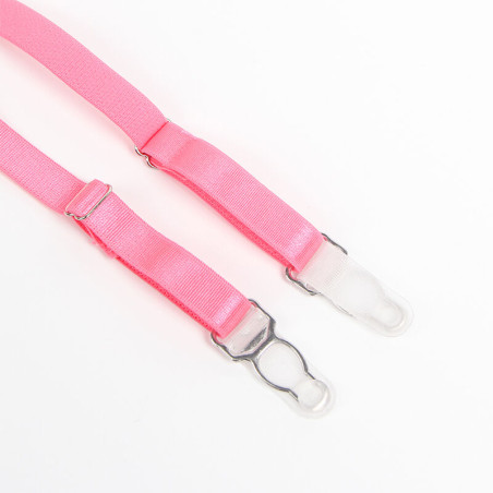 SUBBLIME 955359 SET SUJETADOR CON ENCAJE Y LIGUEROS ROSA Y MORADO S M