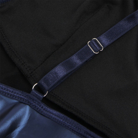 SUBBLIME 955427 VESTIDO CON TIRANTES DE CUERO AZUL L XL