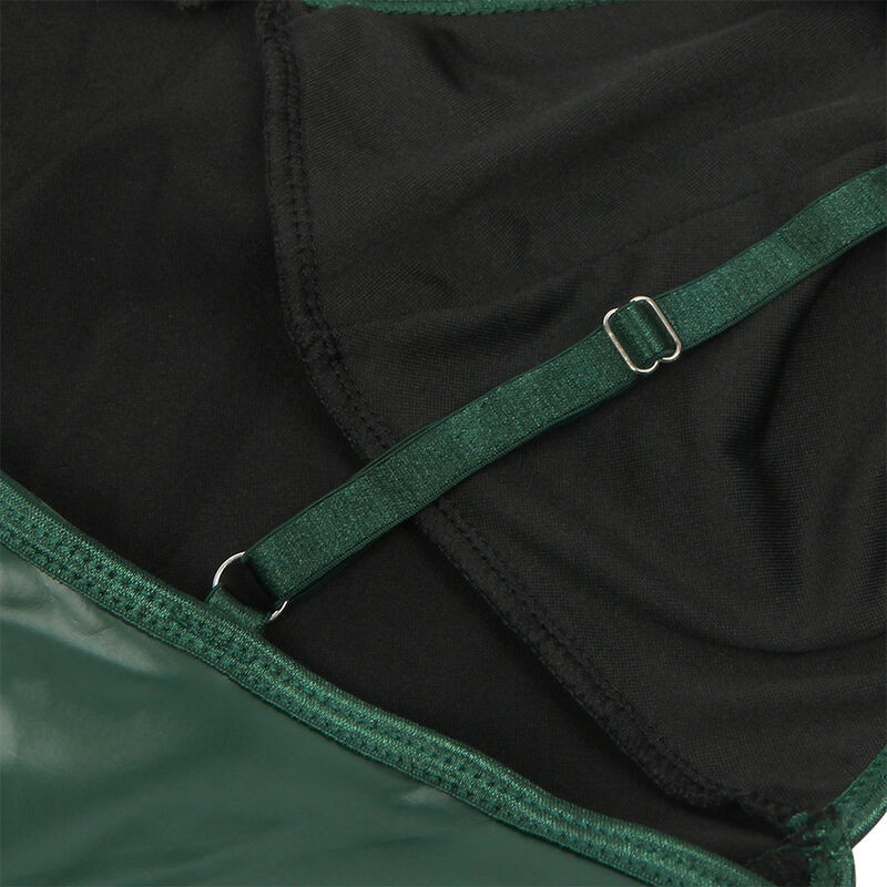 SUBBLIME 955441 VESTIDO CON TIRANTES DE CUERO VERDE L XL
