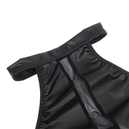 SUBBLIME 955472 VESTIDO CUELLO HALTER CON TRANSPARENCIAS NEGRO S M
