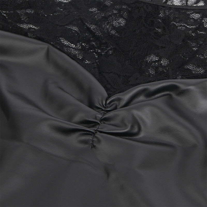 SUBBLIME 955595 VESTIDO DE MANGA LARGA CON ENCAJE NEGRO S M