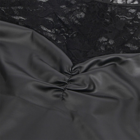 SUBBLIME 955601 VESTIDO DE MANGA LARGA CON ENCAJE NEGRO L XL
