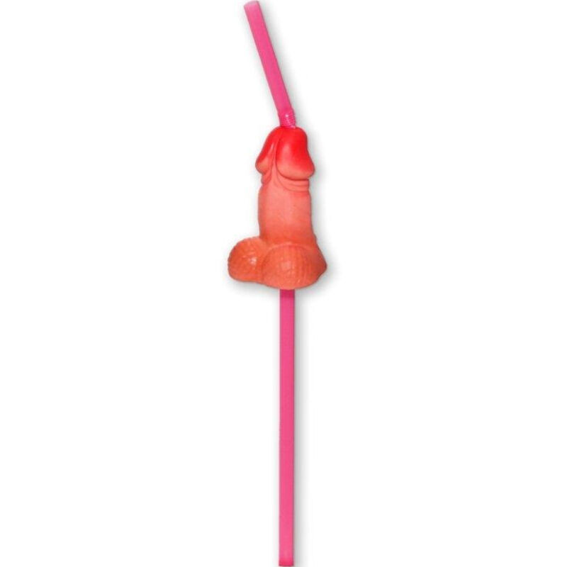 DIABLO PICANTE BOLSA 5 PAJITAS PENE GRANDE NATURAL