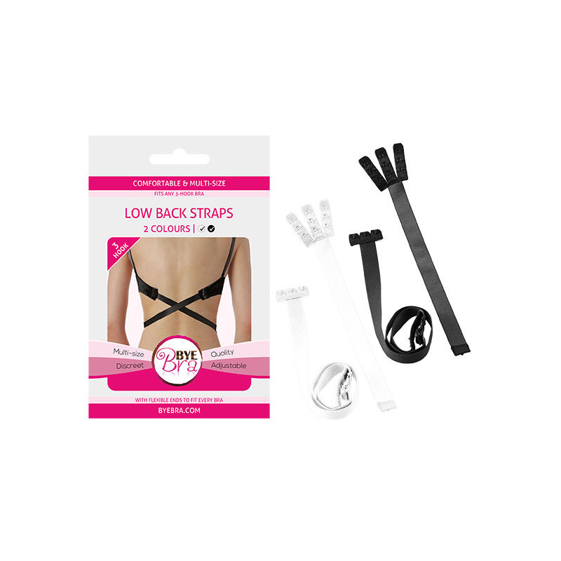 BYE BRA ADAPTADOR SUJETADOR ESPALDA ABIERTA NEGRO BLANCO