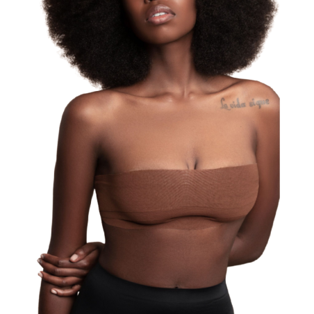 BYE BRA BODY CINTA 5 M X 65 CM 3 PARES DE PEZONERAS MARRON