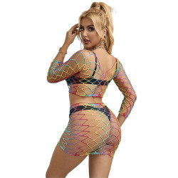 SUBBLIME 952440 SET DE REJILLA 2 PIEZAS MANGA LARGA ARCOIRIS TALLA UNICA 2