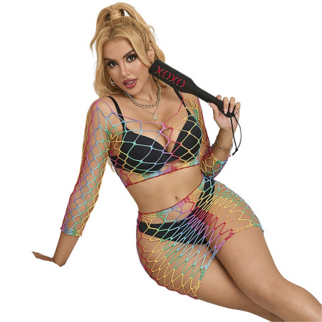 SUBBLIME 952440 SET DE REJILLA 2 PIEZAS MANGA LARGA ARCOIRIS TALLA UNICA