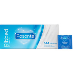 PASANTE RIBBED PASSION PRESERVATIVOS CAJA 144 UNIDADES 2