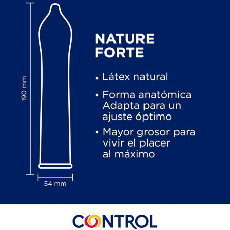 CONTROL PRESERVATIVOS NATURE FORTE 144 UNIDADES
