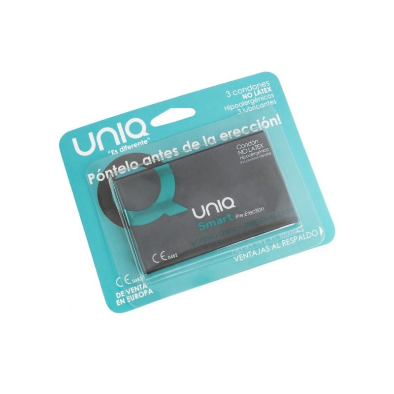 UNIQ SMART PRESERVATIVOS PRE ERECCION SIN LATEX 3 UNIDADES
