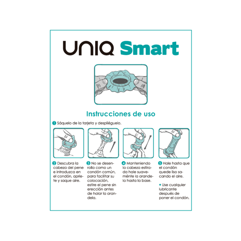 UNIQ SMART PRESERVATIVOS PRE ERECCION SIN LATEX 3 UNIDADES
