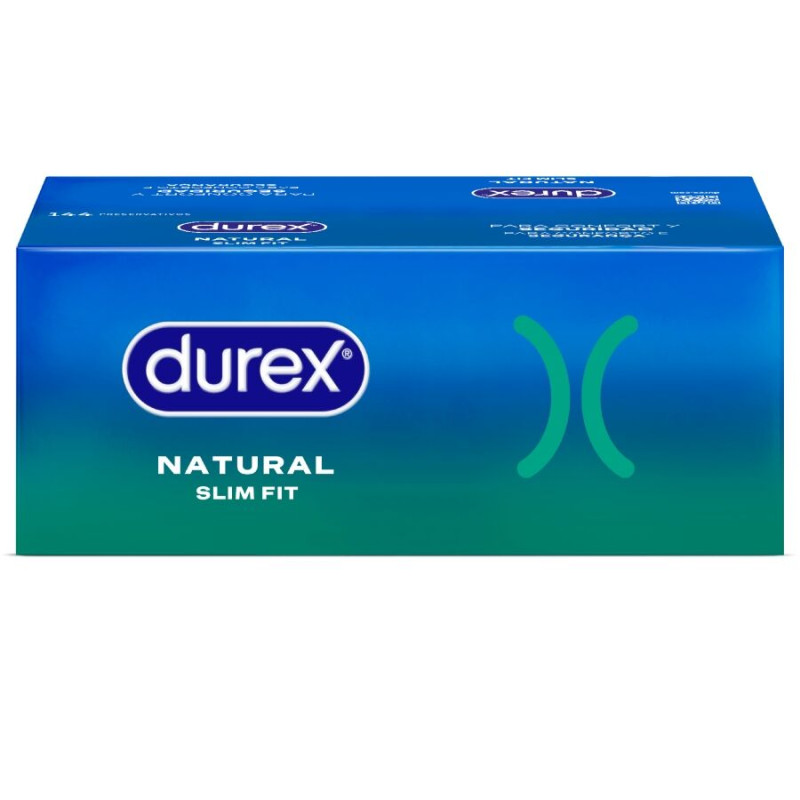 DUREX NATURAL SLIM FIT BASIC 144 UNIDADES
