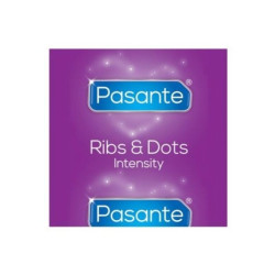 PASANTE RIBS DOTS PRESERVATIVOS INTENSITY 144 UNIDADES 2