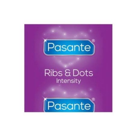 PASANTE RIBS DOTS PRESERVATIVOS INTENSITY 144 UNIDADES