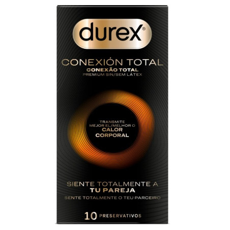 DUREX CONEXION TOTAL ULTRA FINO PLUS SIN LATEX 10 UNIDADES